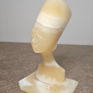 Nefertiti Onyx Stone Egyptian Queen Sculpture Shelf Decor